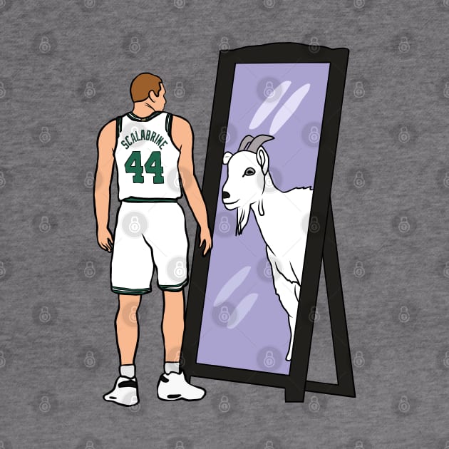 Brian Scalabrine Mirror GOAT by rattraptees